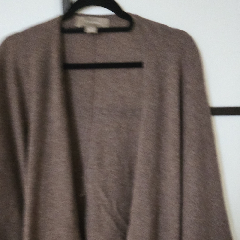 Ply Cashmere Cozy Brown Poncho - Picture 7 of 7